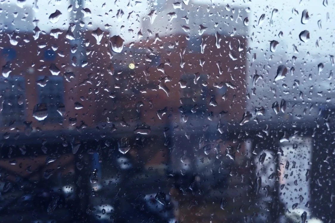 Rain-streaked Windows